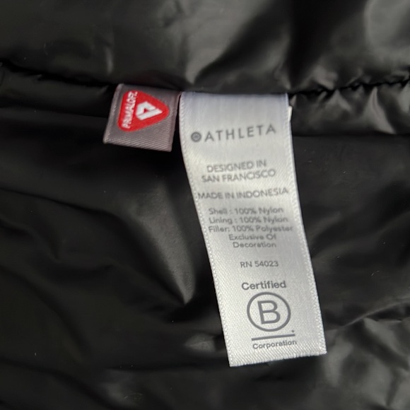Athleta Size Small Summit Black Insulated Longline Parka Rain Jacket Lightweight - Picture 13 of 14